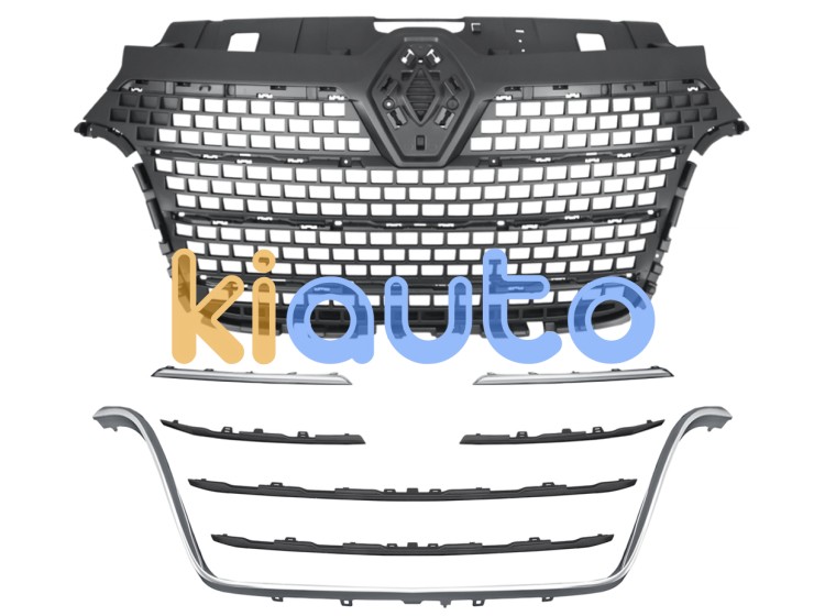 Rejilla renault master 2019-2024 frente / con molduras cromadas y negras OE 623106263R