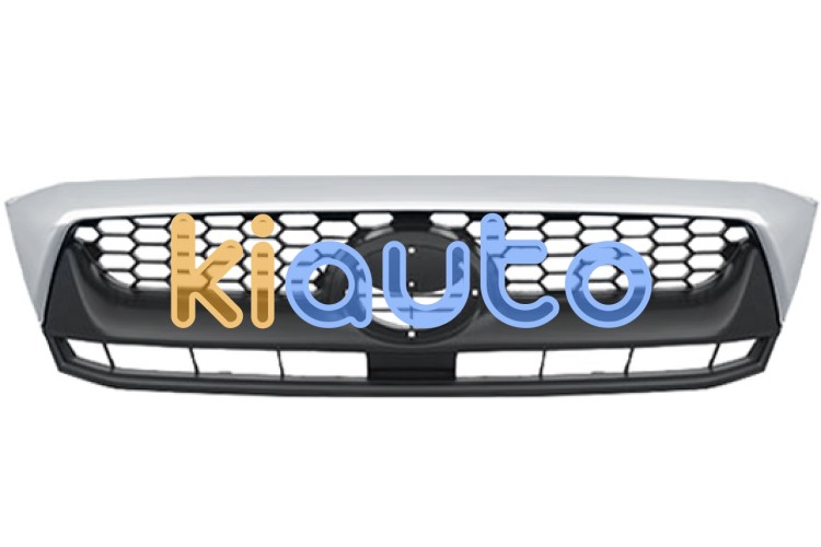 Rejilla toyota hilux 2008-2011 frente / 2wd / gris / con moldura superior cromada OE 531110K200