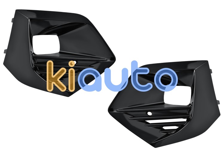 Rejillas peugeot 2008 2019-2024 parachoques delantero / con antinieblas / negra brillante / kit / izquierda+derecha OE 16683923XY / 168464289V