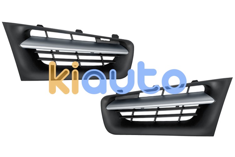 Rejillas renault megane 2006-2008 frente / kit / completo / embellecedor plata OE 7701478057