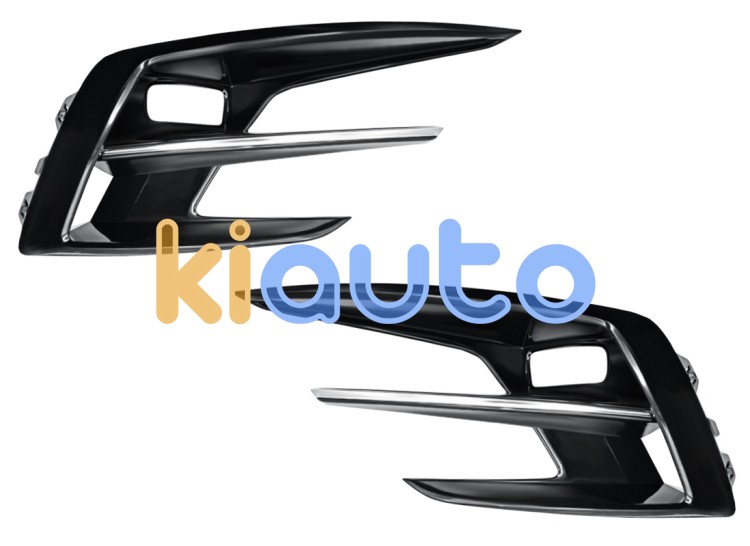 Rejillas renault megane 2020-2023 parachoques delantero / negro brillante / con antinieblas / izquierda+derecha OE 261522200R