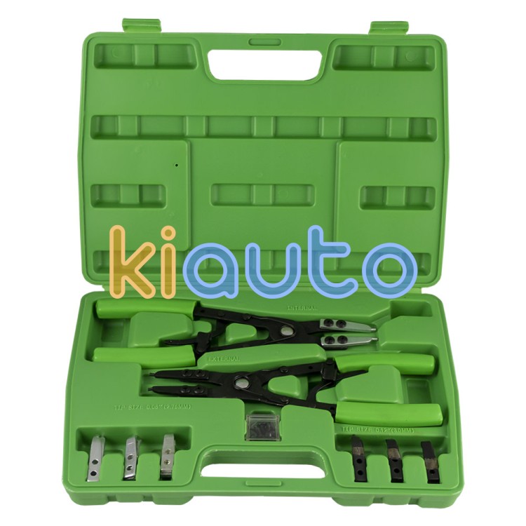 Set alicates seeger con punta intercambiable 15 piezas