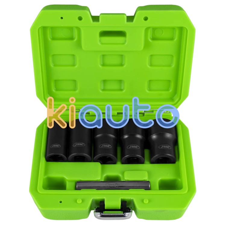 Set de vasos twist de 1/2" para extracción de tuercas / tornillos de seguridad