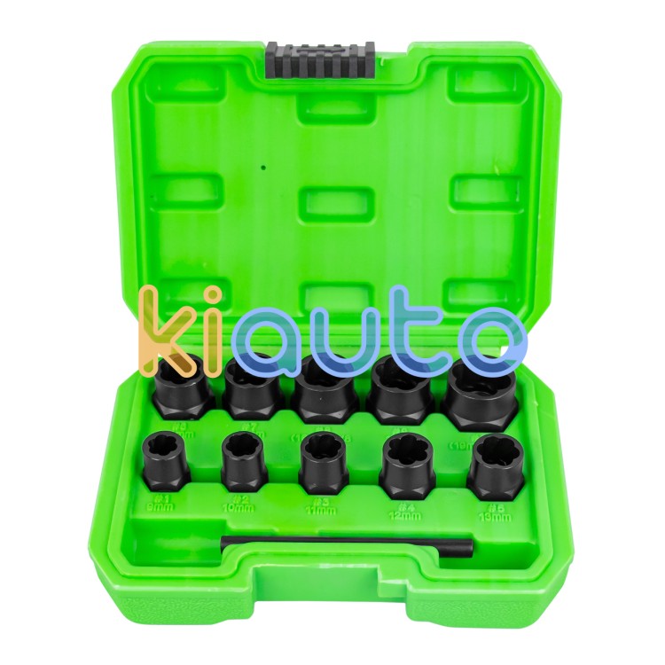Set de vasos twist de 3/8" para extracción de tuercas / tornillos de seguridad