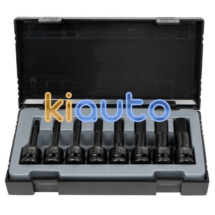 Set puntas impacto 1/2" hexagonal 8 piezas