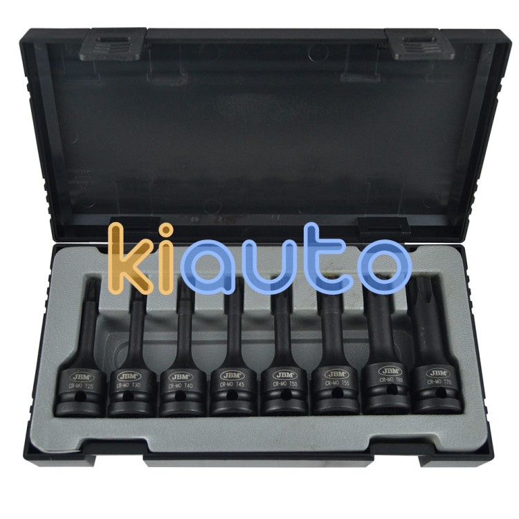 Set puntas impacto 1/2" torx 8 piezas