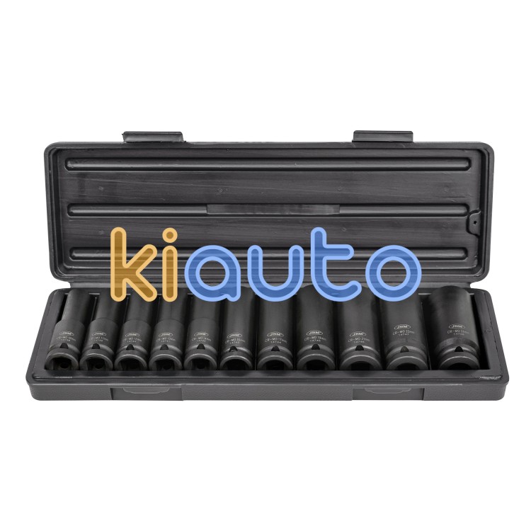 Set vasos impacto 1/2" 12 cantos largos 11 piezas