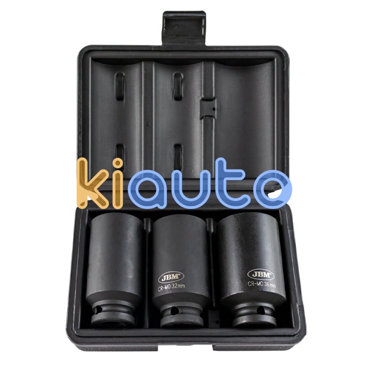 Set vasos impacto 1/2" xzn 3 piezas