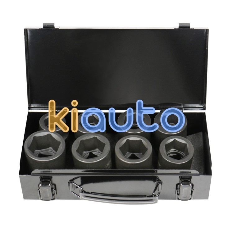 Set vasos impacto 1" hexagonales 8 piezas