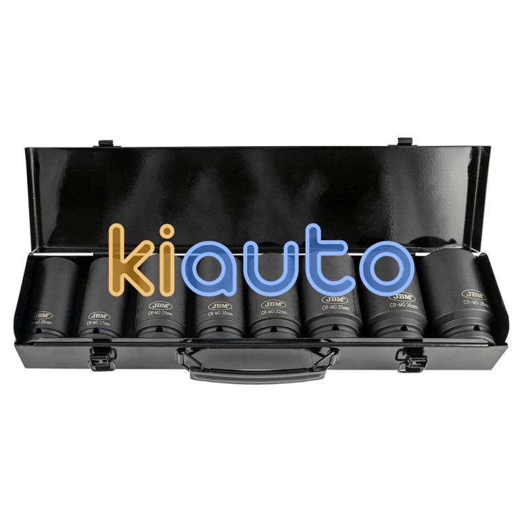 Set vasos impacto 3/4" hexagonales 8 piezas