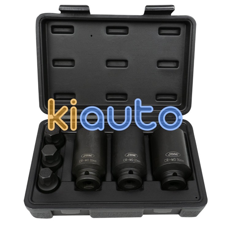 Set vasos impacto y puntas 1/2" 6 piezas