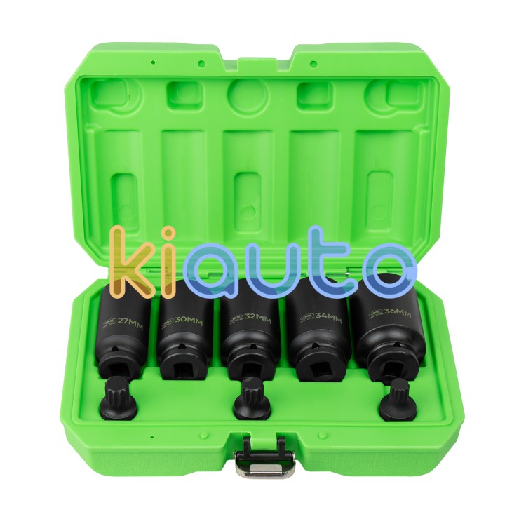 Set vasos impacto y puntas 1/2" 8 piezas