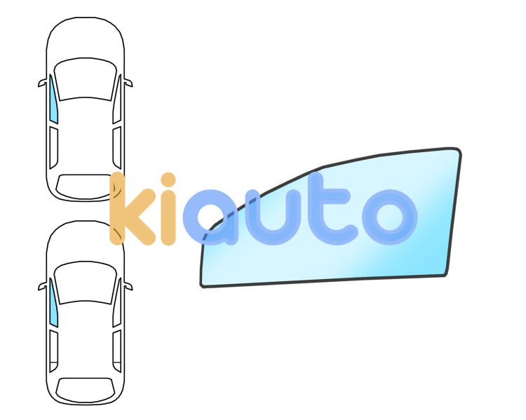 Ventanilla dacia logan 2008-2013 4 puertas / familiar / delantera / verde / izquierda Eurocode 7264LGNS4FD