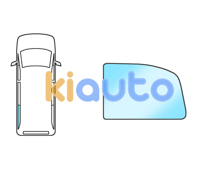 Ventanilla ford tourneo custom 2018-2023 trasera / chasis corto / verde / vidrio privado / fija / izquierda Eurocode 3769LGPV5RQ