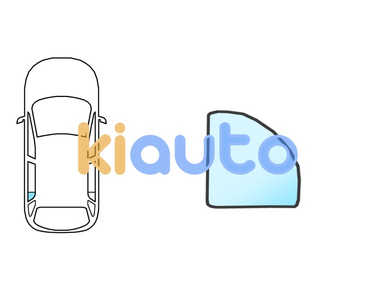 Ventanilla kia sorento 2006-2009 trasera / verde / fija / molduras premontadas / izquierda Eurocode 4418LGNR5RQZ