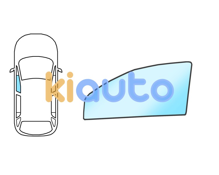 Ventanilla opel zafira b 2005-2007 delantera / verde / molduras premontadas / izquierda Eurocode 6307LGNV5FDW