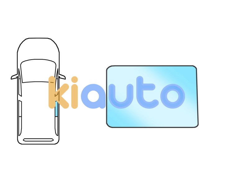 Ventanilla puerta corredera ford transit connect 2014-2018 gris / vidrio privado / 2 cristales / parte descendente / derecha Eurocode 3770RYPV5RD