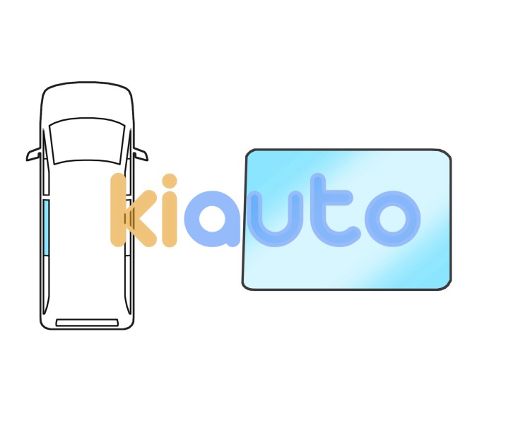 Ventanilla puerta corredera hyundai h1 2008-2017 conjunto movil / verde / vidrio privado / izquierda Eurocode 4136LGDV3RDF