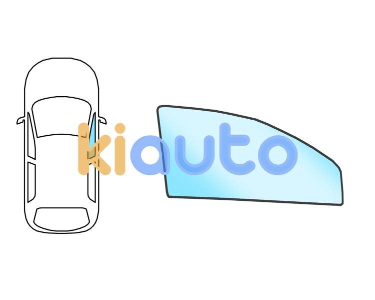 Ventanilla renault megane 2008-2012 3 puertas / delantera / verde / molduras premontadas / derecha Eurocode 7275RGNC2FDW
