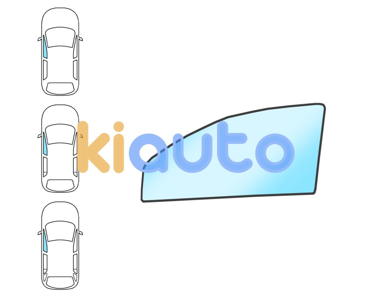 Ventanilla toyota corolla 2000-2001 3/4/5 puertas / familiar / delantera / verde / molduras premontadas / izquierda Eurocode 8304LGNS4FDW